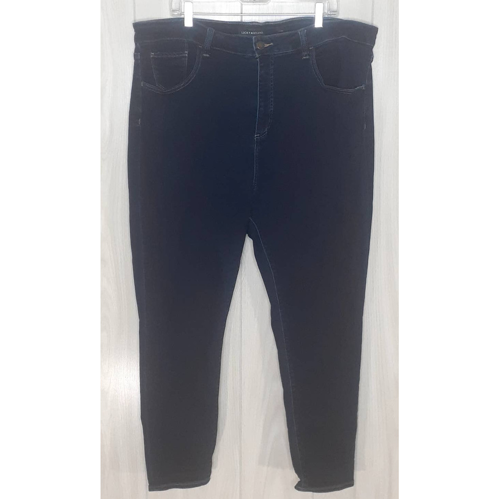 Lucky Brand Emma Leggings Dark Wash High Waist Size 24W